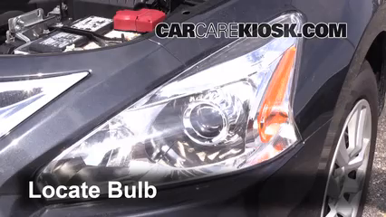 2014 Nissan Altima S 2.5L 4 Cyl. Lights Highbeam (replace bulb)